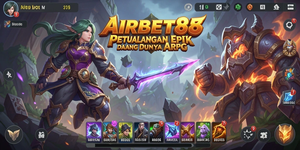 Tampilan gameplay ARPG yang seru dan menantang di AIRBET88.