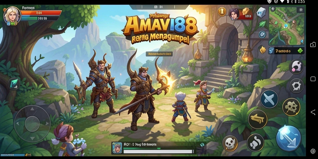 Screenshot gameplay AMAVI88 menunjukkan pertempuran yang mendebarkan dan luar biasa.