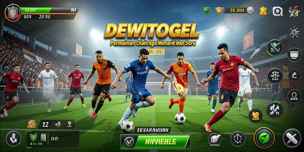 Tangkapan layar DEWITOGEL menunjukkan aksi seru gameplay olahraga.