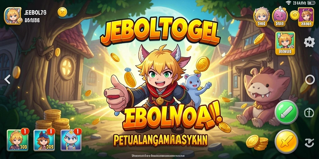 Screenshot gameplay JEBOLTOGEL menampilkan petualangan seru dalam dunia Anime.