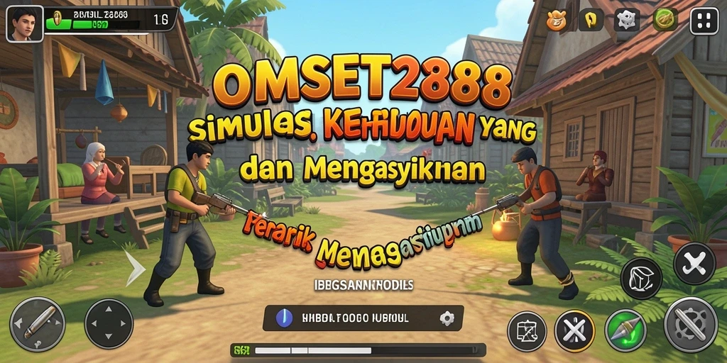 Tampilan utama gameplay OMSET288 yang menunjukkan interaksi karakter.