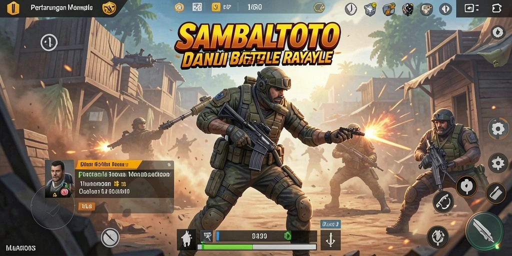 Gameplay seru dalam pertempuran Battle Royale di SAMBALTOTO.
