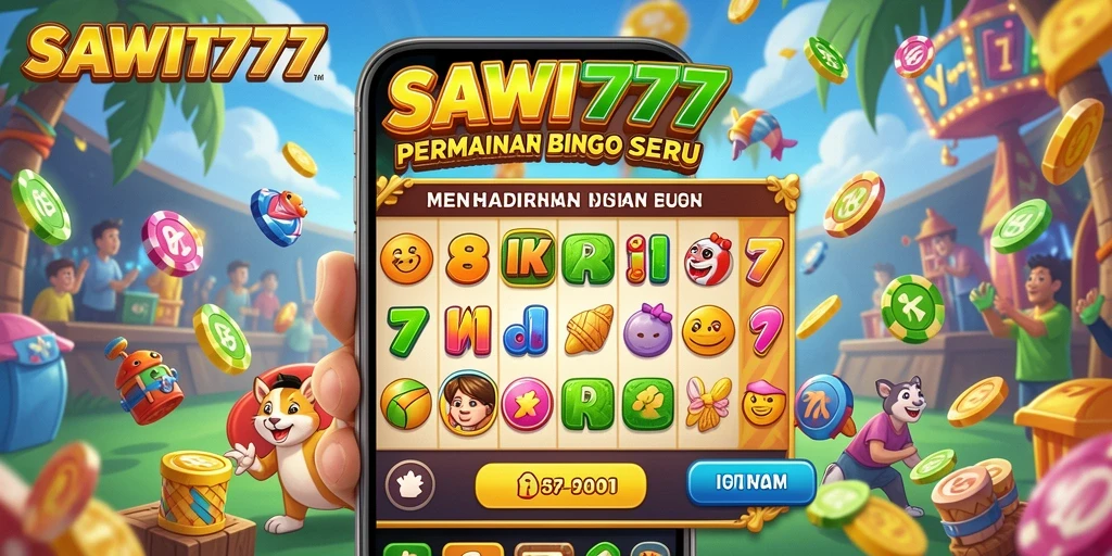 Tampilan gameplay utama SAWIT777 dengan keseruan Bingo.