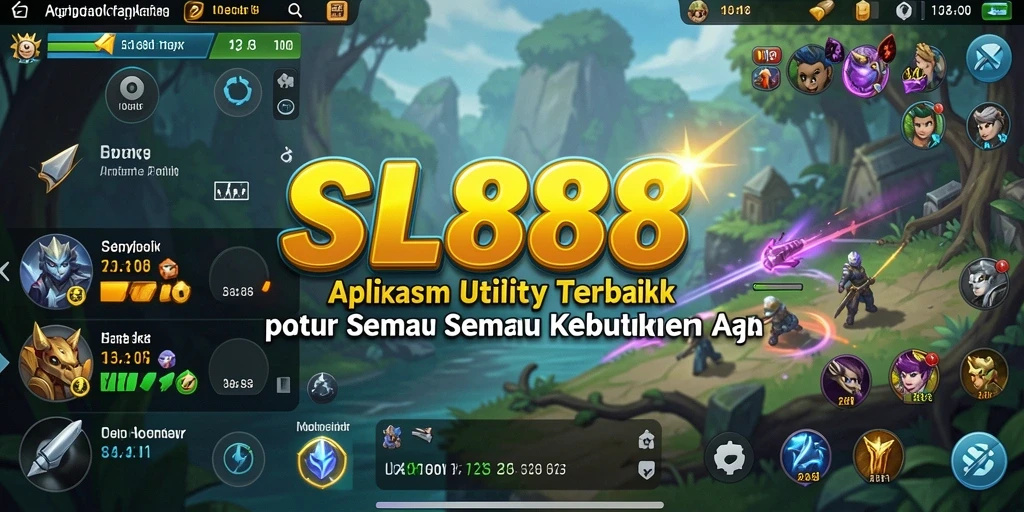 Screenshot utama SL888 menampilkan antarmuka yang sederhana dan fungsional.