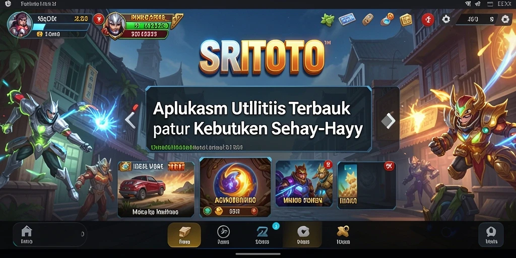 Tampilan antarmuka SRITOTO yang sederhana dan fungsional.