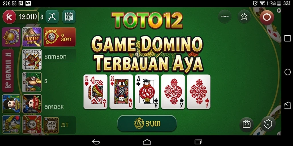 Gambaran menarik gameplay Domino di TOTO12.