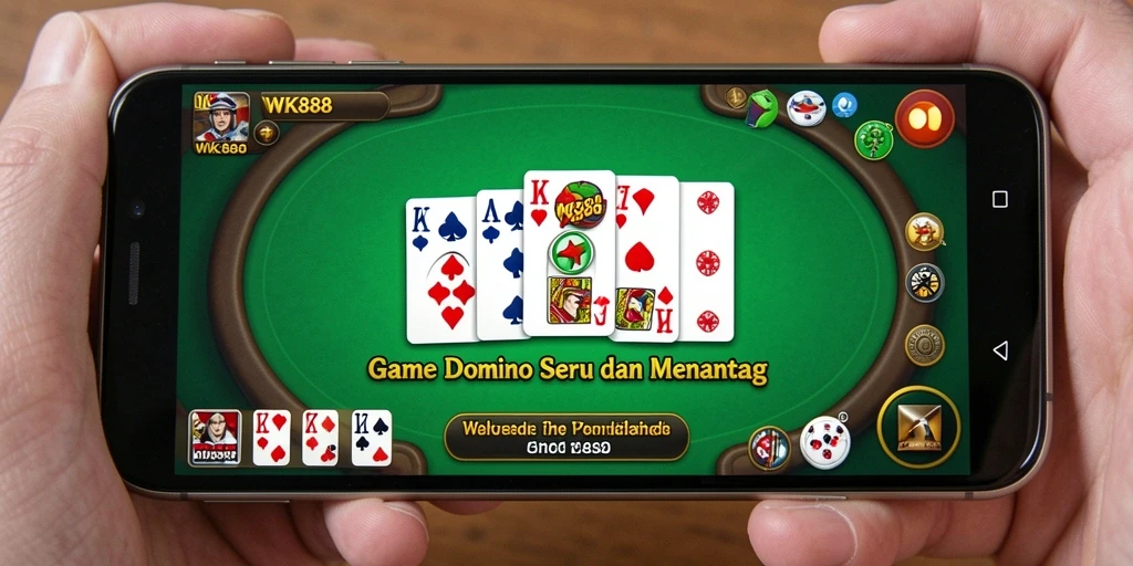 Tangkapan layar gameplay WK888 menampilkan pengalaman bermain Domino yang seru.