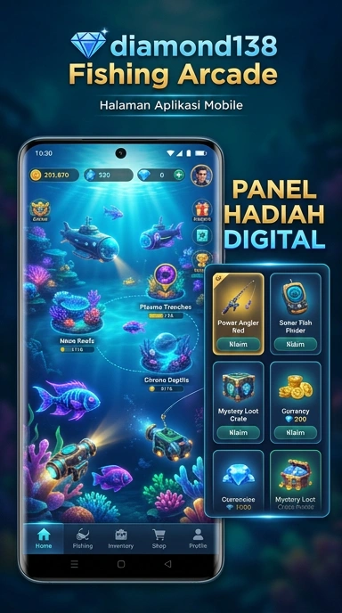 Tampilan utama aplikasi diamond138 yang menarik.